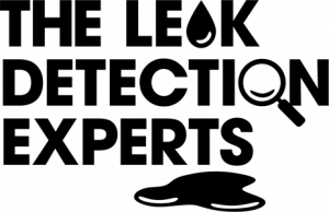 black and white the leak detection experts logo